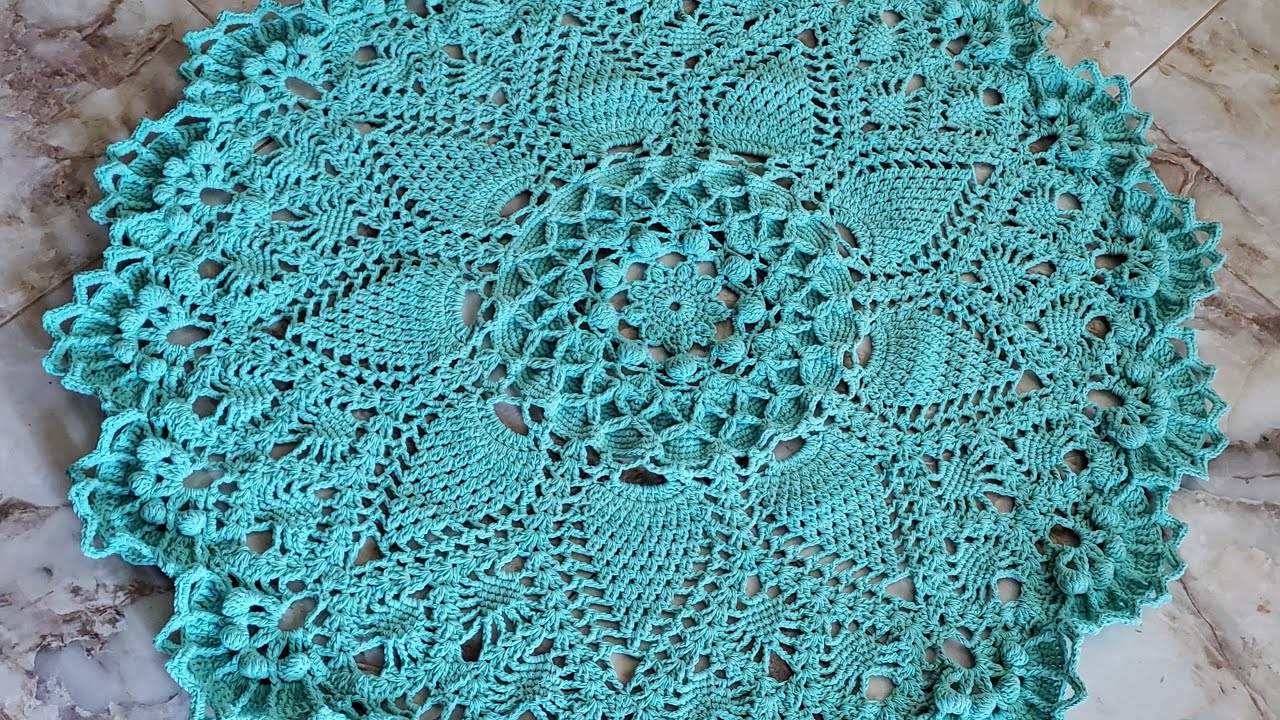 Tapete redondo a crochet (RUSO)en español SEGUNDO  VIDEO