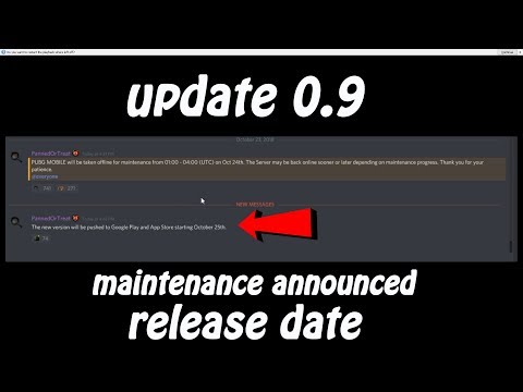 update-0.9-release-date-announced,-pubg-mobile-maintenance