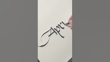 SATISFYING CALLIGRAPHY #handwriting #april