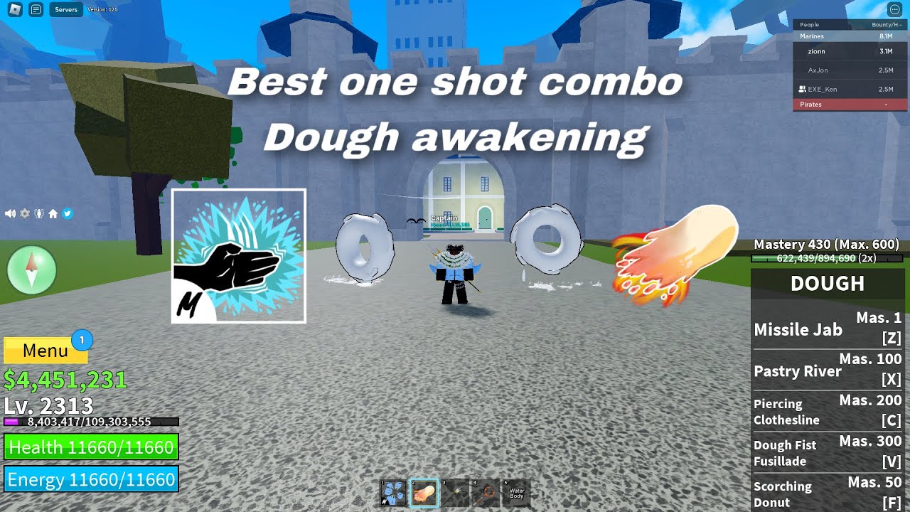 Rengoku + Sharkman Karate』Bounty Hunting Combo One Shot I Blox