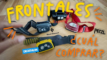 Comparativa frontales / Aliexpress, Petzl, Black Diamond y Decathlon