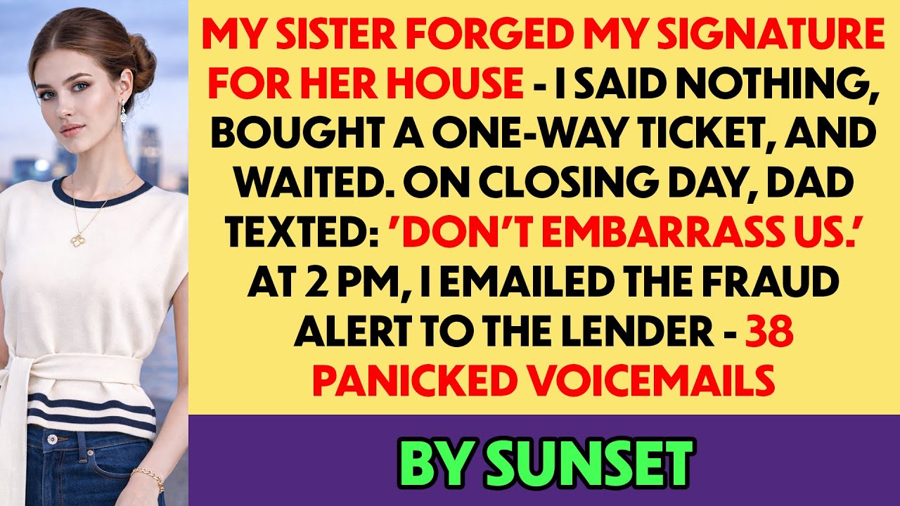 My Sister Forged My Signature For Her House - I Let Her Get To Closing Then Triggered A Fraud Alert