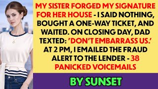 My Sister Forged My Signature For Her House - I Let Her Get To Closing Then Triggered A Fraud Alert