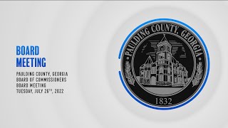 BOC Board Meeting - 7/26/2022