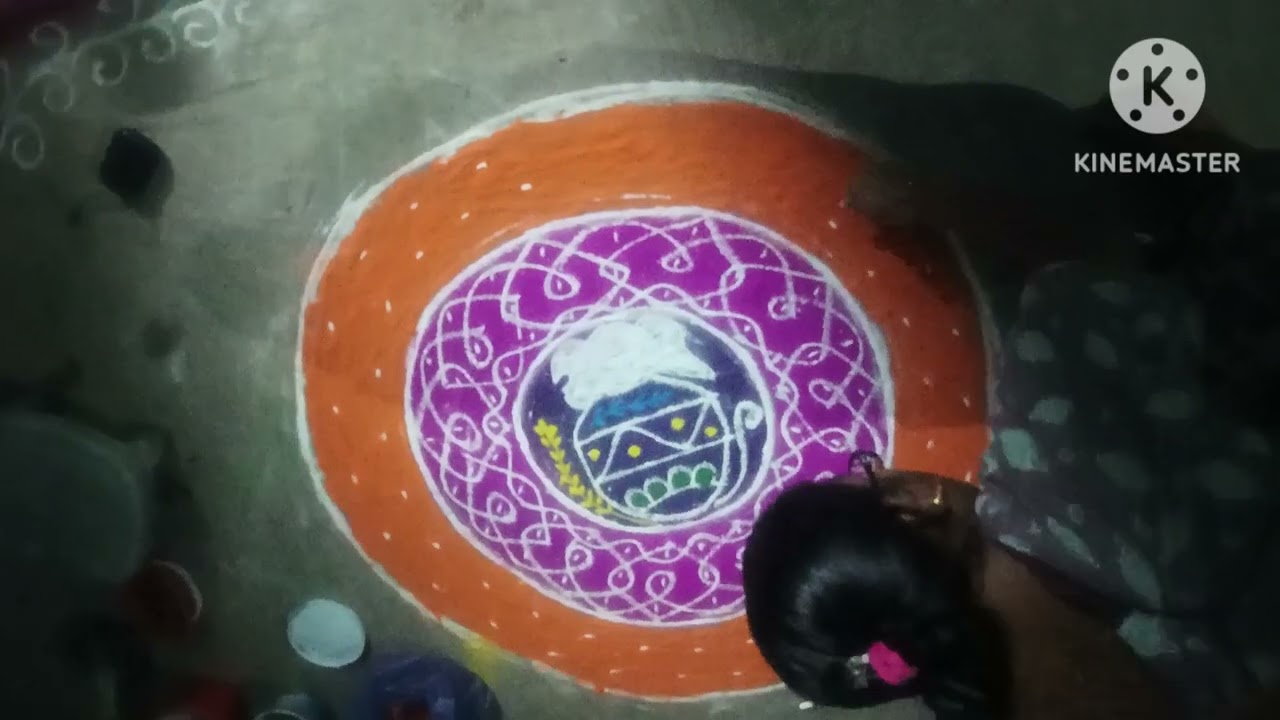 భోగి రోజు మా ఇంట్లో  ఇలా జరుపుకున్నాం //  simple భోగి ముగ్గు 