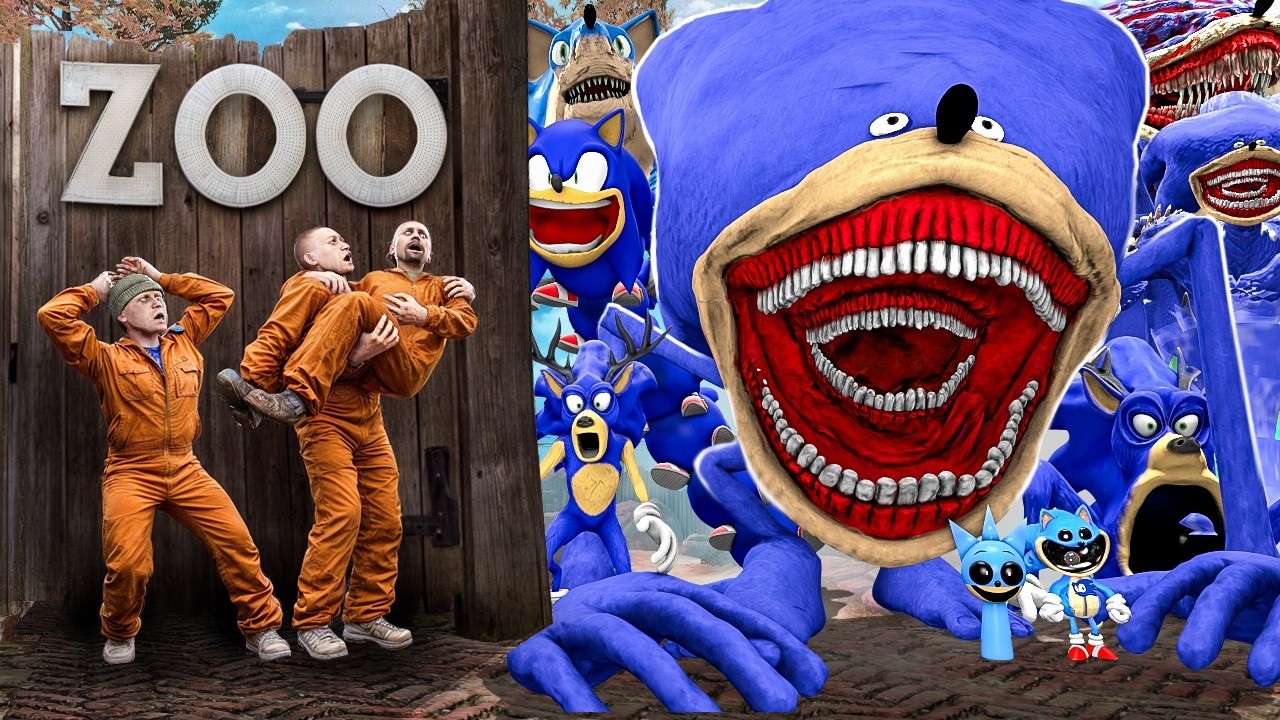 ME ENFRENTO a SHIN SONIC TAPES en el ZOOLOGICO | GARRY'S MOD