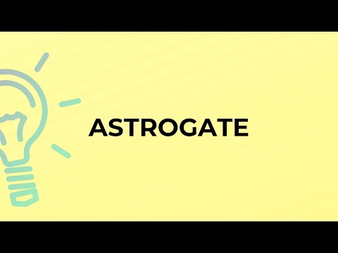 Vídeo: O que significa a palavra astrogate?