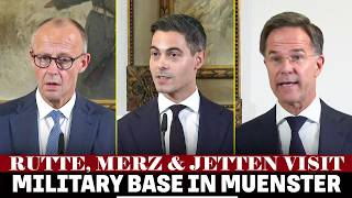 LIVE: Rutte, Merz And Dutch PM Jetten Visit 1 German-Netherlands Corps, hold joint presser
