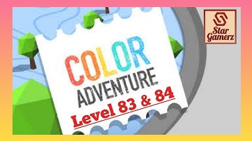 Color Adventure : Level 83 & 84 | Draw the Path & Pass All Tricky Obstacles in this 3D Game