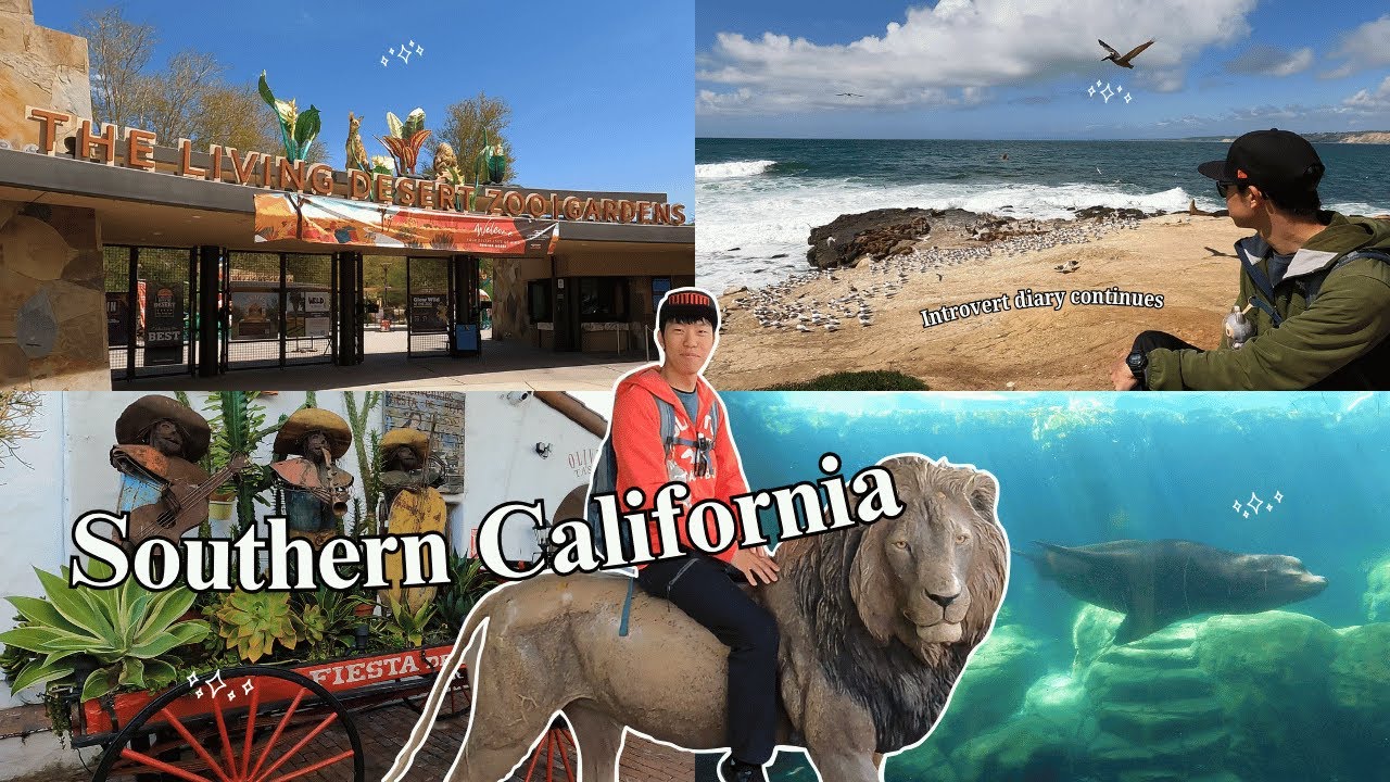 SoCal vlog | traveling to palm desert, la jolla, san diego, and long beach for 🦁 vibes