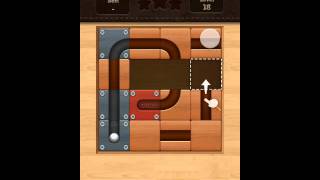 Roll the Ball slide puzzle Beginner Level 18 Solution screenshot 3