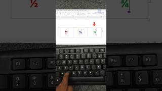 How to Type Fractions (½, ¼, ¾) in MS Word Fast #shorts #msword #fractions