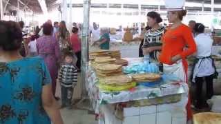 Чарджоу зеленый базар Туркменские лепешки!