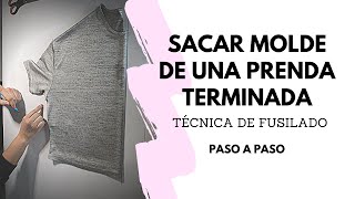 Sacar molde de una prenda terminada/fusilar una prenda