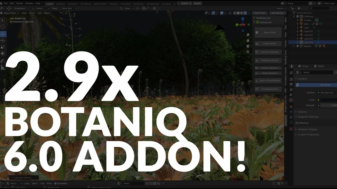 BLENDER 2.9x - EASILY MAKE VEGETATIONS!