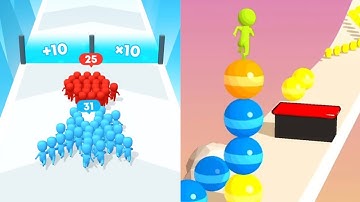 count Master vs stack rider Walkthough Android ios gameplay