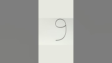 Duck drawing with number 9 #shorts #art #ytshorts