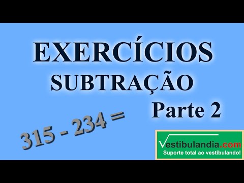 Matemática Zero 2.0 - Aula 5 - Subtração - (parte 2 de 2)
