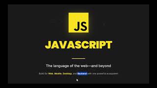 JavaScript OverView
