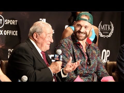 boxing news 24/7 co.uk TYSON FURY v OTTO WALLIN (FULL) PRESS CONFERENCE WITH BOB ARUM, FRANK WARREN & BEN DAVISON / VEGAS