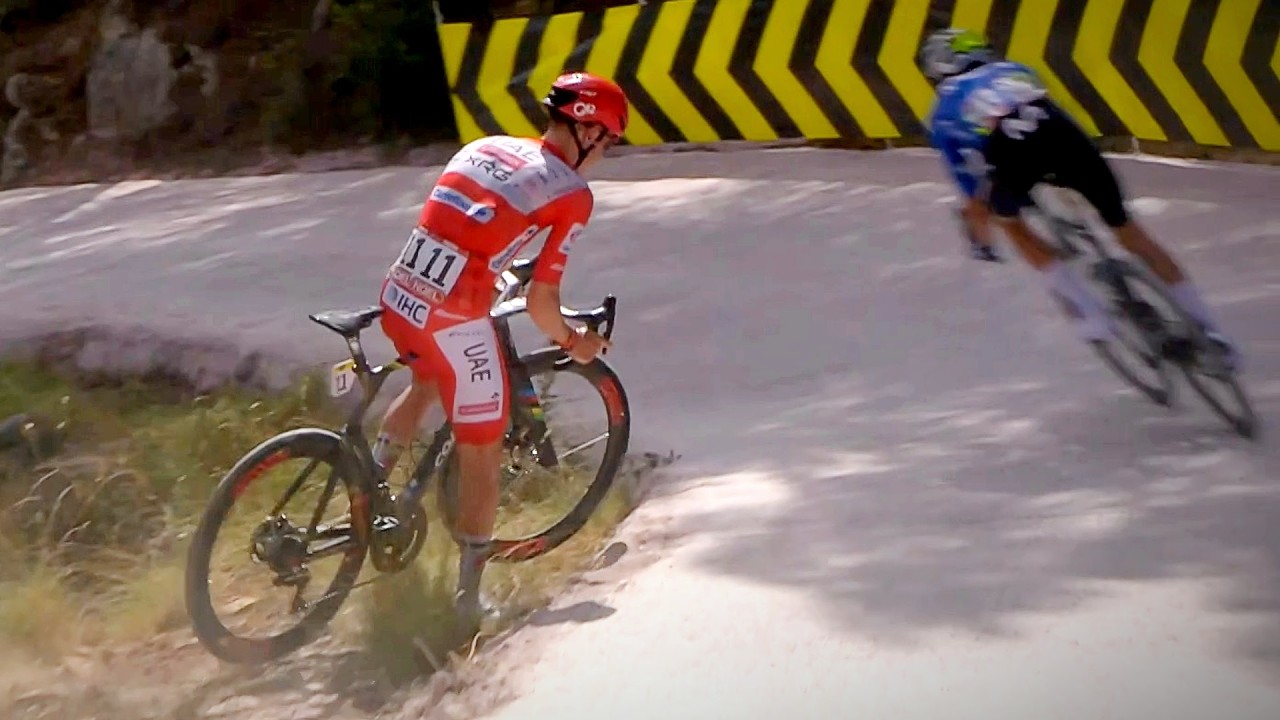 Tadej Pogacar NERVOUS CRASH after Enric Mas WARNING | Vuelta a España 2026 Stage 6