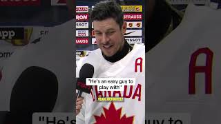 Crosby and Celebrini are building a real strong connection with Canada 🇨🇦#MensWorlds