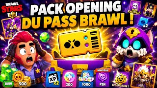 Pack opening du pass brawl sur brawl stars ! ( je débloque 2 nouveau brawler )