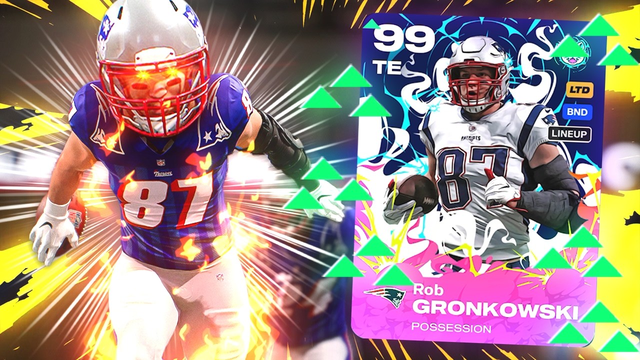 Gronk is INSANE on my 50/50 Pats Theme Team