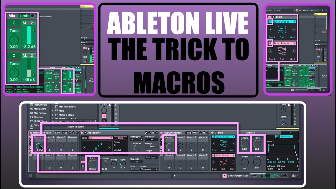 Ableton Live | Tips and Tricks for Macros | User Friendly - YouTube