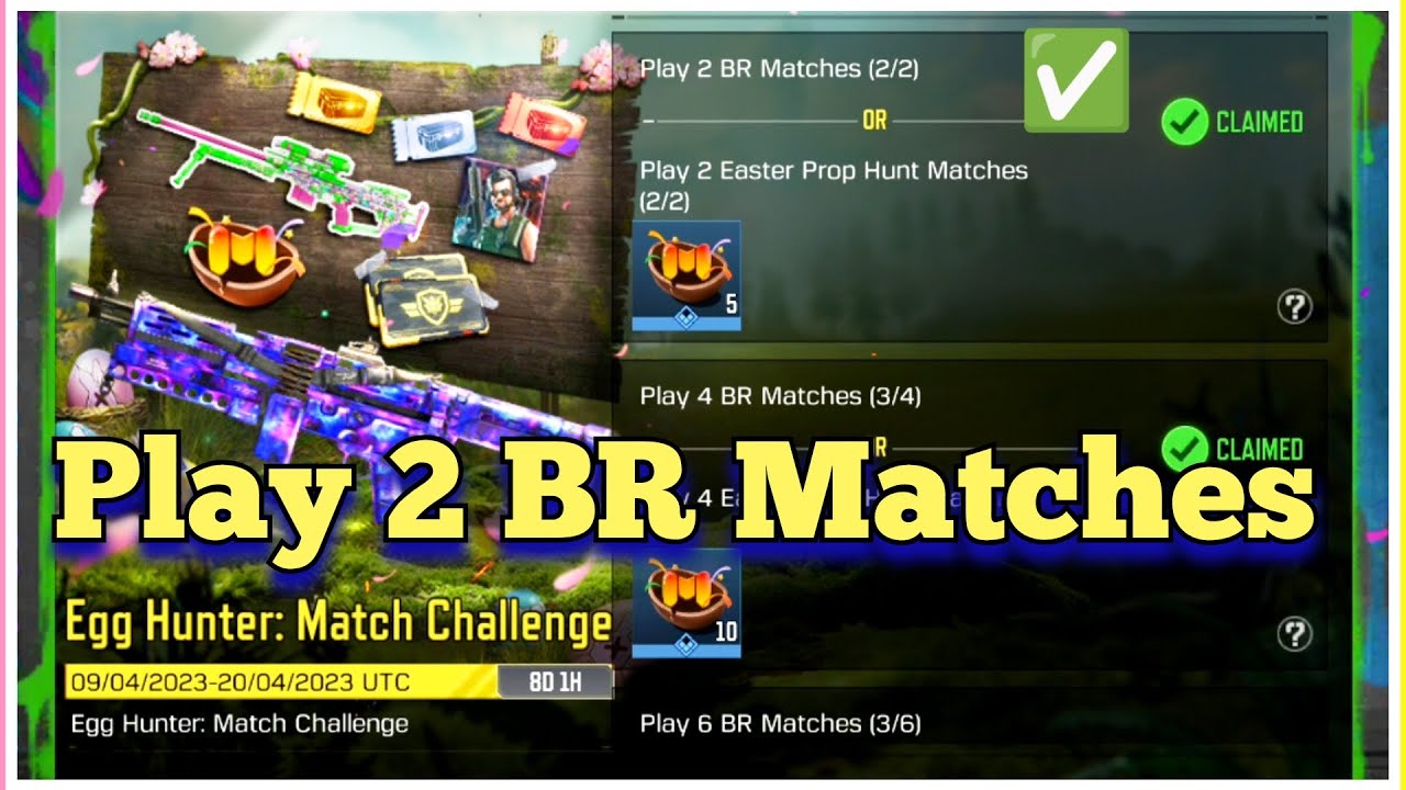 Call Of Duty Mobile Play 2 BR Matches Task Complete - YouTube