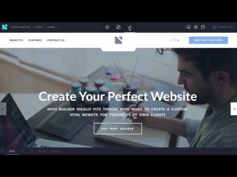 Novi Builder. Create you custom HTML website