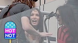 Kourtney Kardashian \& Megan Fox Bond On Venice Rooftop While Boyfriends Perform
