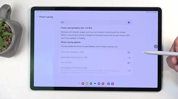 Samsung Galaxy Tab S10 Plus 5G - How to Enable Power Saving Mode? | Activate Battery Saver