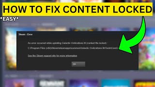 How To Fix Content File Locked on Steam(EASY)