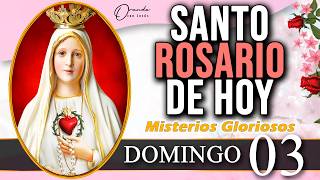 ❤️ Santo Rosario Corto de hoy DOMINGO 03 de Mayo || MISTERIOS GLORIOSOS // @orando_con_jesus