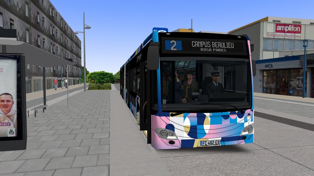 [OMSI 2] SAINT SERVAN LIGNE 2 GRAUDEGNAN - CAMPUS UNIVERSITAIRE (KICK DOWN + CHARGE) EN CITARO GC 2