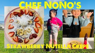 Strawberry Nutella Crepe With Pistachio Ice Cream 딸기 초코 크레이프 With Chef Nono 셰프 노노
