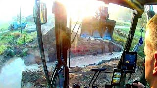 Connecting Ditches On A Gravel Road ( Place Of Culvert Pipe )
