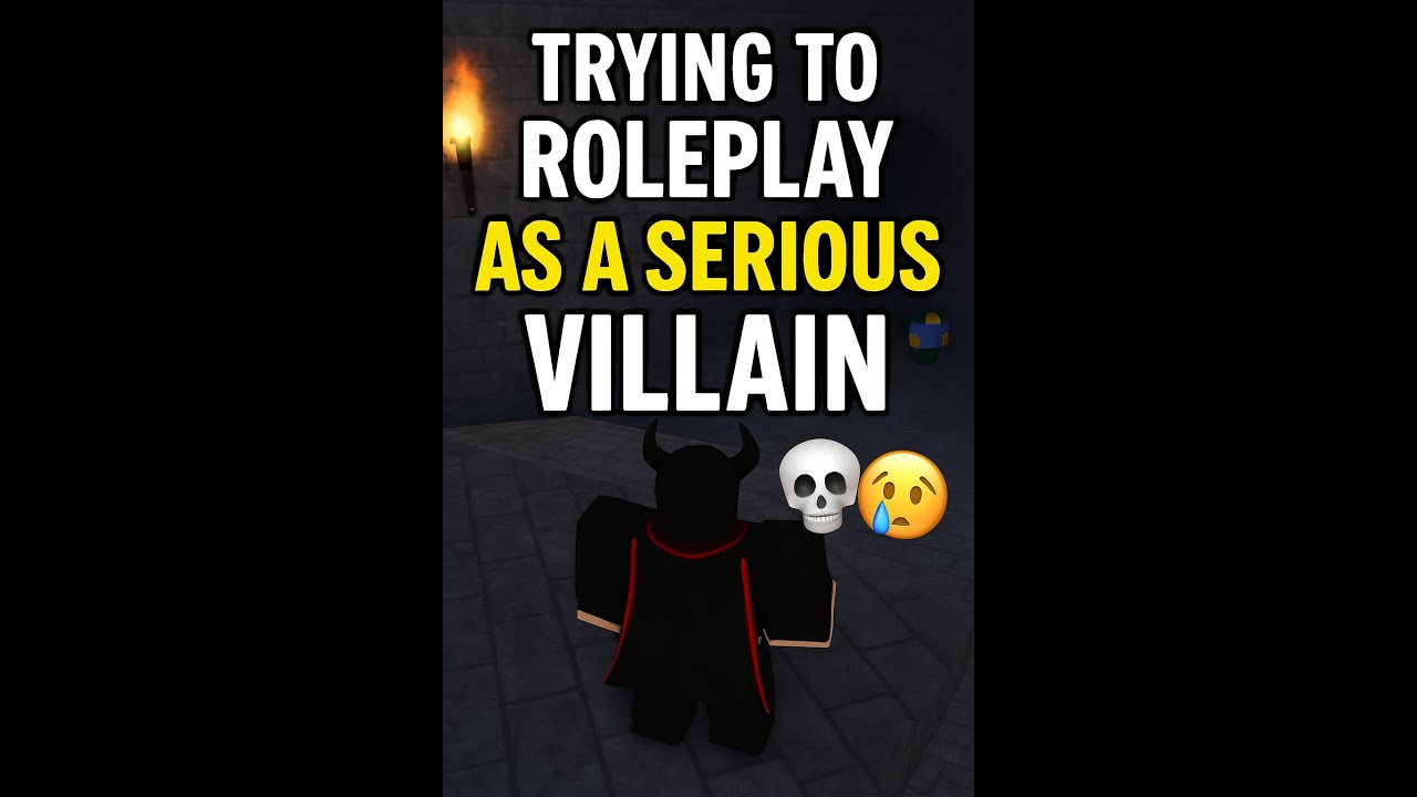 TRYING TO ROLEPLAY AS A SERIOUS VILLAIN💀|ROBLOX 