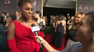 Emmys 2017: Issa Rae at the #Emmys: "I’m rooting for everybody black" (WATCH)