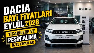 DACİA BAYİ FİYATLARI EYLÜL 2026 #dacia #sandero #stepway #logan #jogger #expression #extreme