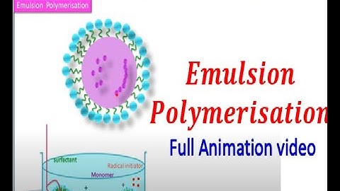 Emulsion polymerisation- Polymerisation techniques/Polymer chemistry-Engineering Chemistry-1