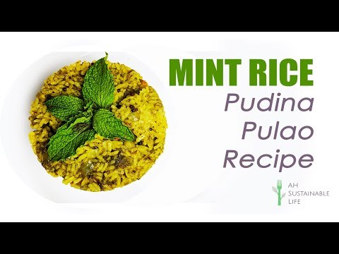 Pudina Rice Recipe | MINT RICE Instant Pot Recipe | VEGAN
