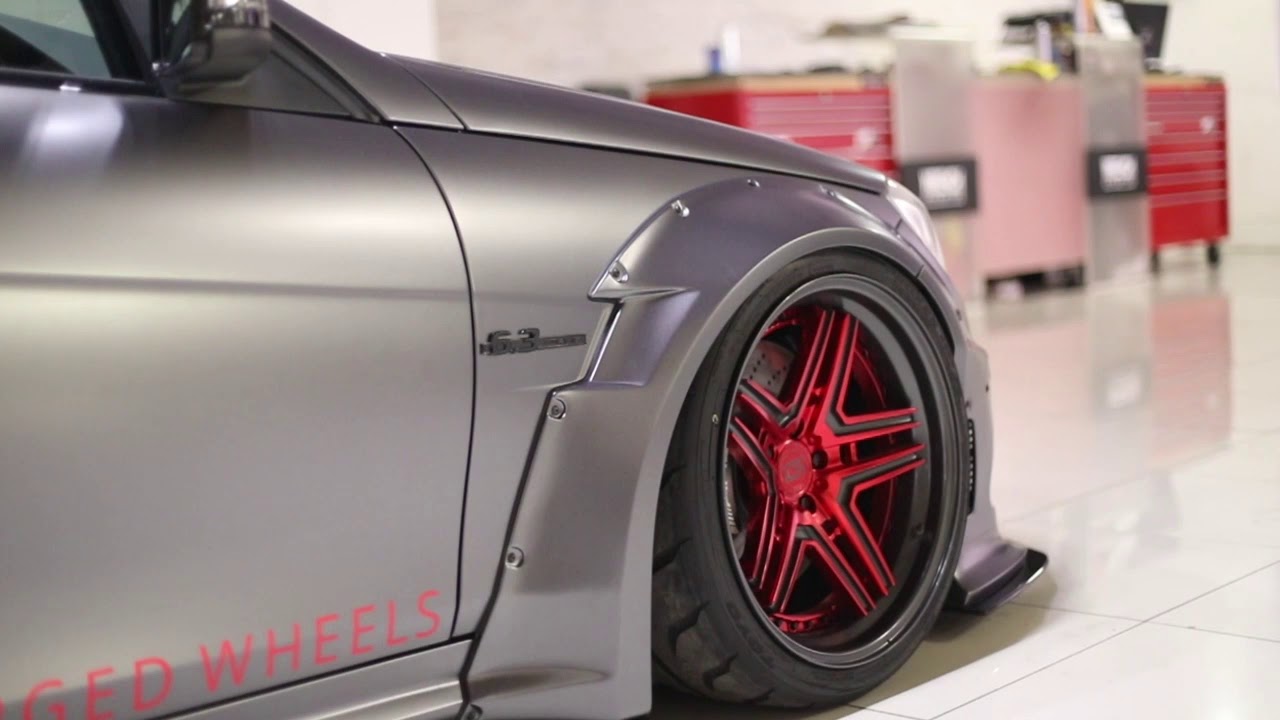 Mercedes C63 AMG gets the Liberty Walk Widebody Treatment! - YouTube