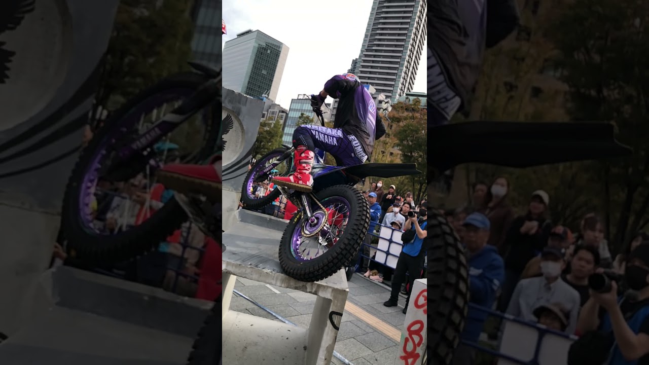 頑張れ! 野崎史高選手　来期の活躍を期待しております。#野崎史高 #automobile #mtb #trials #トライアル　#bikelife