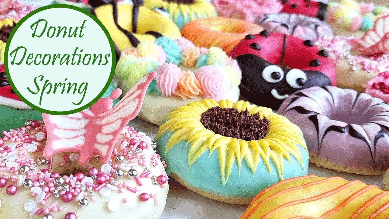 Donuts decoration ideas Baked and soft donuts recipe - YouTube