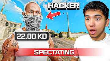Spectating a 22.0 KD HACKER on Rebirth Island