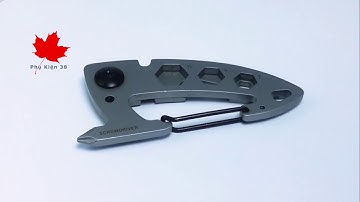 [ EDC 08 ] Móc khóa đa năng bằng thép không gỉ