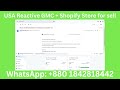 USA Reactive GMC with Shopify Store for Sale | Fix GMC Issue | Full E-commerce Solution