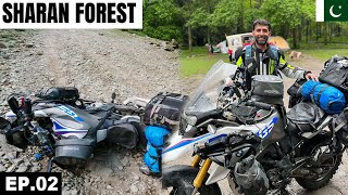 Brutal Offroad to Camping in Serene & Wild Sharan Forest ??  EP.02 | North Pakistan Motorcycle Tour